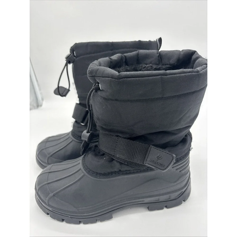 Merence Black Boys Snow Boots. Eu 34‎ .Size2.5/3
